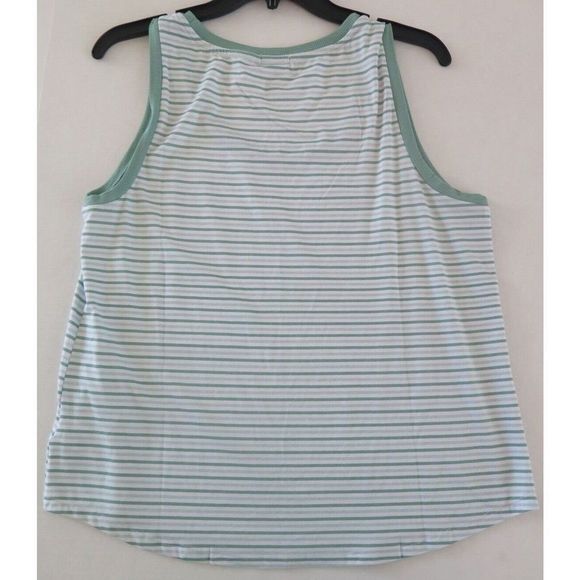 Splendid R87D736 Women's Sz M Green/White Striped Tank & Shorts Pajama Set $60 - Picture 5 of 9